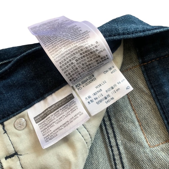 Levi’s 569 Loose Straight Fit Mens Jeans Dark Blue Wash Herbaceous W38 x L32 - Picture 8 of 11